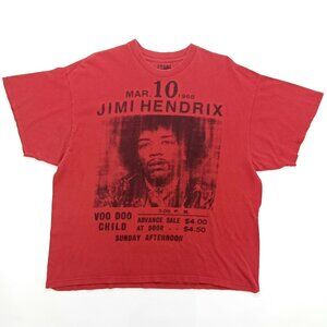 Stone Free Jimi Hendrix Retro Concert T Shirt Size:2XL